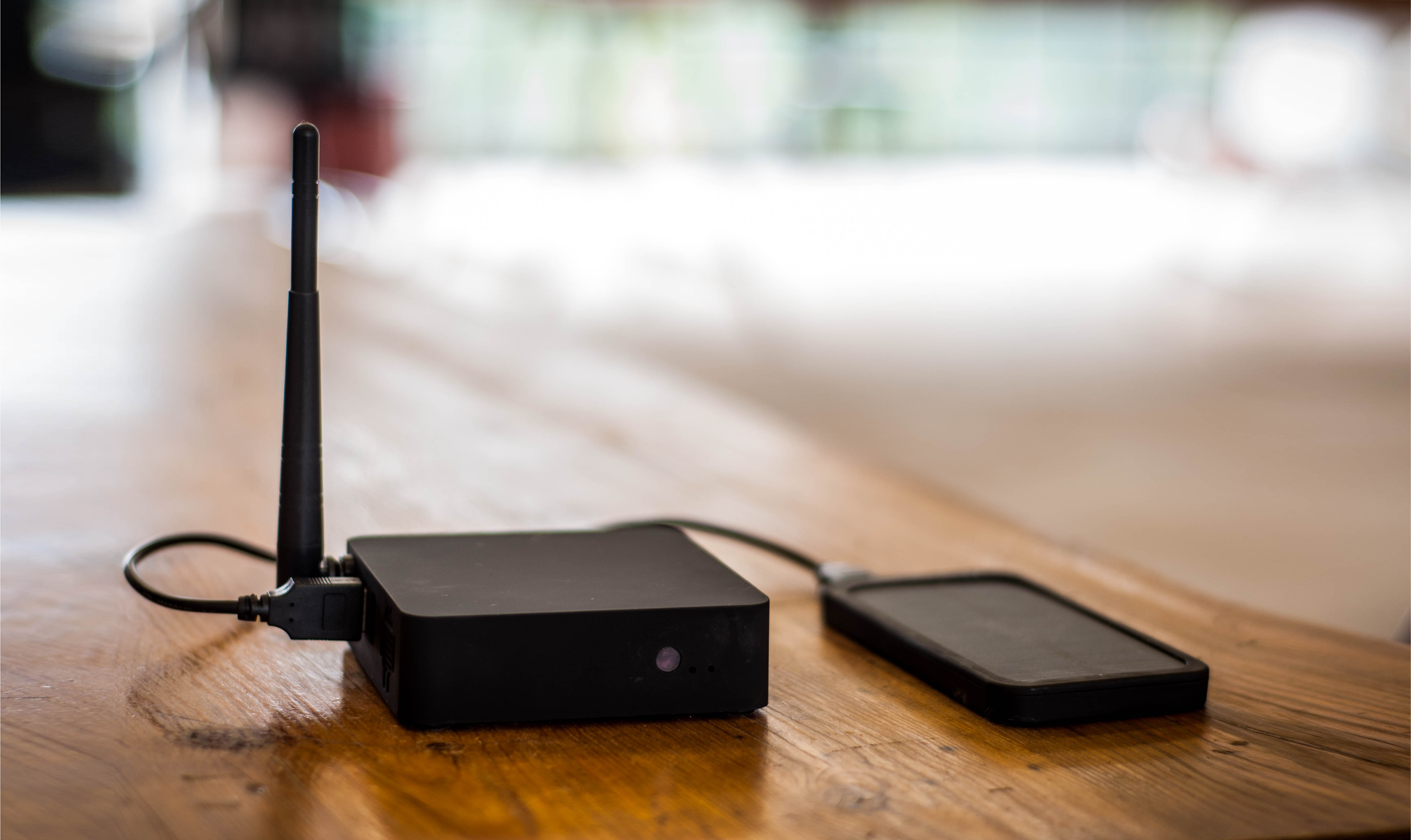 This is Eduze's CLOX. Two boxes are all you need to distribute mobile videos, books and music at high speed, with no data cost, anywhere in the world. // Photo from Eduze